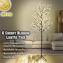Load image into Gallery viewer, 6ft  180 LED  Cherry Blossom Flower  light Decoration Tree
