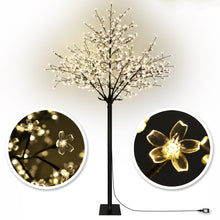Load image into Gallery viewer, 8ft  600 LED Christmas Cherry Blossom Flower decoration Light Tree
