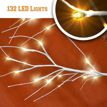 Load image into Gallery viewer, 8ft 132L LED Light Birch Decoration Tree Home Garden Holiday Party