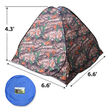 Load image into Gallery viewer, STRONG CAMEL Portable Camouflage Camo Camping Hiking Instant Easy Setup Pop Up Tent
