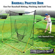 Load image into Gallery viewer, 7.8&#39;x7.8&#39; Baseball Softball Practice Net for Hitting Pitching

