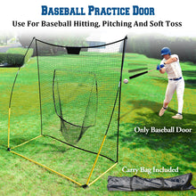 Load image into Gallery viewer, 7.8'x7.8' Baseball Softball Practice Net for Hitting Pitching