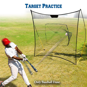 7.8'x7.8' Baseball Softball Practice Net for Hitting Pitching