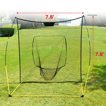 Load image into Gallery viewer, 7.8&#39;x7.8&#39; Baseball Softball Practice Net for Hitting Pitching
