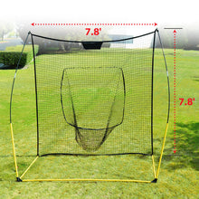 Load image into Gallery viewer, 7.8'x7.8' Baseball Softball Practice Net for Hitting Pitching