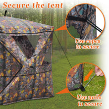 Load image into Gallery viewer, 2-3 Person Camouflage Hunting Blind Ground Archery Outhouse