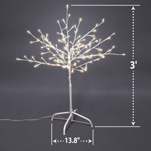 Load image into Gallery viewer, 3FT Birch Light Tree 112 LED Lighted Warm White Decoration Christmas tree