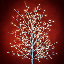 Load image into Gallery viewer, 6FT 240LED Light Birch Twig Flexible DIY Christmas Tree w/ Base Warm Light Decor