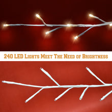 Load image into Gallery viewer, 6FT 240LED Light Birch Twig Flexible DIY Christmas Tree w/ Base Warm Light Decor