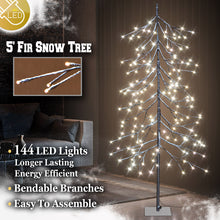Load image into Gallery viewer, 1.5M/5FT 144 LEDs Fir Snow Tree Light Warm White Home/Festival/Party/Christmas
