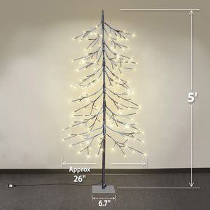 1.5M/5FT 144 LEDs Fir Snow Tree Light Warm White Home/Festival/Party/Christmas