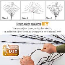 Load image into Gallery viewer, 50-inch Corded Bendable Willow Branch w 96/ 144 LED t Lights Wine Wall Decor