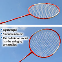 Load image into Gallery viewer, 2 Pack Badminton Racquet Lightweight Badminton Set with Bag