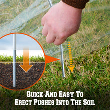 Load image into Gallery viewer, 16.5X2X1.3'H Mini Long Tunnel Plant Gardening Hoops Flower Greenhouse