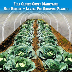16.5X2X1.3'H Mini Long Tunnel Plant Gardening Hoops Flower Greenhouse