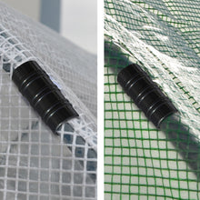 Load image into Gallery viewer, 7/8 inch x 2-1/2 Wide ABS Snap Clamps for Greenhouses Row Covers Clips Shelters Banner Frame