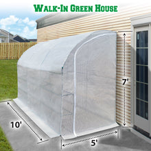 Load image into Gallery viewer, 10x5x7'H w 3 Tiers/6 Shelves Gardening Large Walk-in Wall Greenhouse  (White )