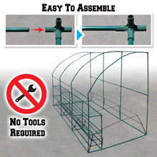Load image into Gallery viewer, 10x5x7'H w 3 Tiers/6 Shelves Gardening Large Walk-in Wall Greenhouse  (White )