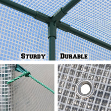 Load image into Gallery viewer, 10x5x7'H w 3 Tiers/6 Shelves Gardening Large Walk-in Wall Greenhouse  (White )