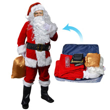 Load image into Gallery viewer, Complete Christmas Santa Claus Suit Plush Men Adult Costume Fancy Dress