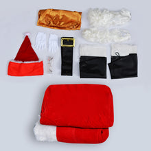 Load image into Gallery viewer, Complete Christmas Santa Claus Suit Plush Men Adult Costume Fancy Dress