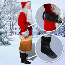Load image into Gallery viewer, Complete Christmas Santa Claus Suit Plush Men Adult Costume Fancy Dress