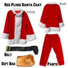 Load image into Gallery viewer, Complete Christmas Santa Claus Suit Plush Men Adult Costume Fancy Dress