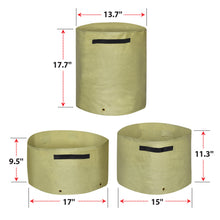 Load image into Gallery viewer, 3PC Garden Grow Bags Raised Bed Vegetables Plant Planter Tub Pots