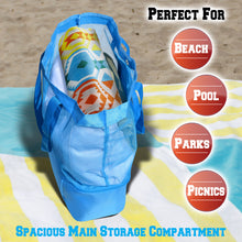 Load image into Gallery viewer, Mesh Beach Outdoor Sport Tote Bag with Heat Insulated Picnic Cooler