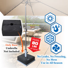 Load image into Gallery viewer, 14.6" Square Umbrella Sandbag Base Weight Bag Parasol Flag Pole Stand