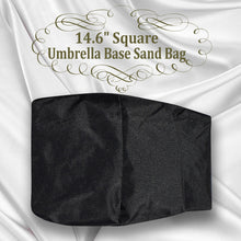 Load image into Gallery viewer, 14.6" Square Umbrella Sandbag Base Weight Bag Parasol Flag Pole Stand