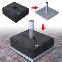 Load image into Gallery viewer, 14.6" Square Umbrella Sandbag Base Weight Bag Parasol Flag Pole Stand