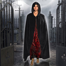 Load image into Gallery viewer, S-XL Halloween Witch Hooded Cloak Robe Costume Party Cosplay