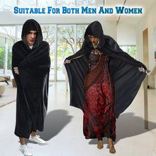 Load image into Gallery viewer, S-XL Halloween Witch Hooded Cloak Robe Costume Party Cosplay