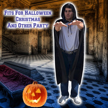 Load image into Gallery viewer, S-XL Halloween Witch Hooded Cloak Robe Costume Party Cosplay