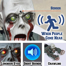 Load image into Gallery viewer, Crawling Creeping Bloody Ghost Zombie for Halloween with Motion Senor