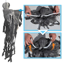 Load image into Gallery viewer, 3.1' Hanging Reaper Skull Head Prop Ghost Haunted House Halloween Decoration