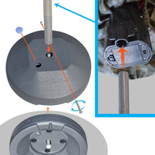 Load image into Gallery viewer, 4ft Halloween Shaking Prop Lighted Eyes Scary Sound Sensor Ghost with Standing Base