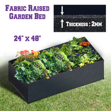 Load image into Gallery viewer, 3 size Fabric Square Plants Raised Planter for Garden Yard
