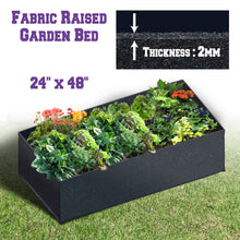 Load image into Gallery viewer, 3 size Fabric Square Plants Raised Planter for Garden Yard