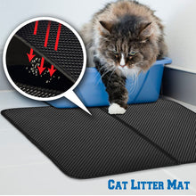 Load image into Gallery viewer, Large Cat Litter Trapper Litter Mat Easy to Clean Soft Touch w Waterproof Layer