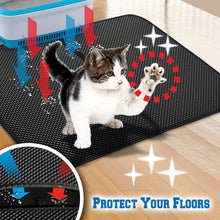 Load image into Gallery viewer, Large Cat Litter Trapper Litter Mat Easy to Clean Soft Touch w Waterproof Layer