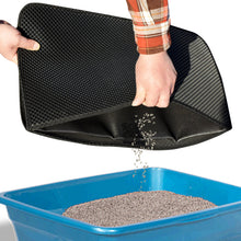 Load image into Gallery viewer, Large Cat Litter Trapper Litter Mat Easy to Clean Soft Touch w Waterproof Layer