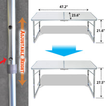Load image into Gallery viewer, Portable Folding Family Picnic Camping Table with 4 Chairs Outdoor