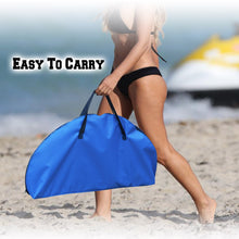 Load image into Gallery viewer, 27.5" Round Foldable Camping Picnic Portable Table with Shelf 4 Cup Holders