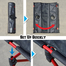 Load image into Gallery viewer, 22x16.5" Portable Folding Picnic Camping Table w 2 Cup Holders& Carry Bag Light