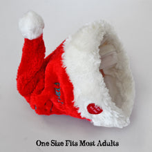Load image into Gallery viewer, 7.8" Plush Santa Singing Dancing Moving Santa Cap Deer Antlers Party Hat
