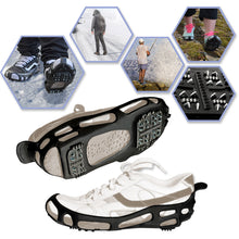Load image into Gallery viewer, S-XL Ice Snow Cleats Traction Grippers Shoes Boots Rubber Spikes 24 Steel Studs