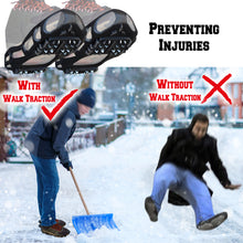 Load image into Gallery viewer, S-XL Ice Snow Cleats Traction Grippers Shoes Boots Rubber Spikes 24 Steel Studs