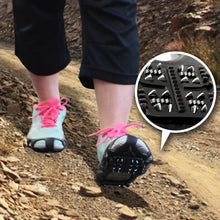 Load image into Gallery viewer, S-XL Ice Snow Cleats Traction Grippers Shoes Boots Rubber Spikes 24 Steel Studs